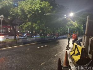 Massa Demo di Mabes Polri Bubar, Jalan Trunojoyo Kembali Normal