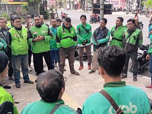 Ojol di Lamongan Solidaritas Affan Kurniawan yang Dilindas Rantis