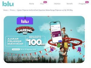 Bebas Bunga Hingga Rp 100 Ribu, Ajukan Pinjaman di bluExtraCash Bebas Bunga Hingga Rp 100 Ribu, Ajukan Pinjaman di bluExtraCash