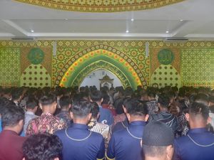 Polres Jajaran Polda Riau Gelar Salat Gaib dan Doa untuk Affan Kurniawan