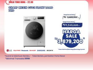 Mesin Cuci Front Load 7 Kg di Transmart Full Day Sale Rp 3,8 Juta