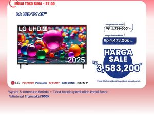 Beli TV 43 Inch di Transmart Full Day Sale Rp 3,5 Juta!