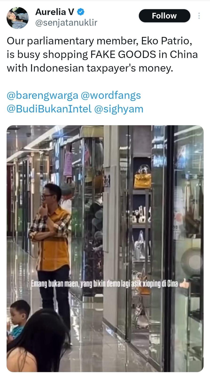 Unggahan di X
