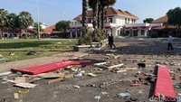 Sejumlah Kerusakan Pasca Demo di Surabaya