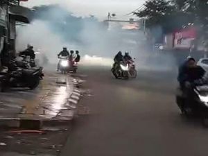 Massa Sempat Memanas di Depan Mako Brimob Kelapa Dua, Kini Kondusif Kembali