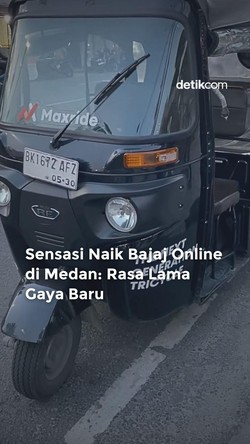 Video: Menjajal Naik Bajaj Online di Medan