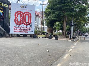 Suasana Terkini Mapolda Jateng Usai Demo Ricuh di Semarang
