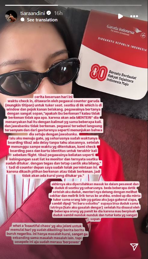 Curhatan Tiara Andini.