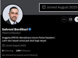 Akun Sahroni Berdikari Ternyata Palsu, Kini Menghilang Akun Sahroni Berdikari Ternyata Palsu, Kini Menghilang