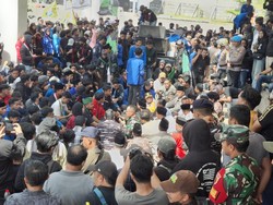 HMI dan GMNI Tarik Barisan dari Demo Cipayung Plus di Bangkalan