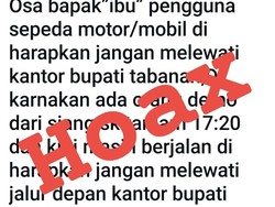 Polisi Bantah Ada Demonstrasi di Kantor Bupati Tabanan