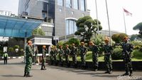 Kantor Kemenkeu Dijaga Pasukan TNI