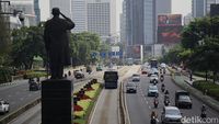 Imbauan WFH Bikin Jalan Protokol Jakarta Lebih Lengang