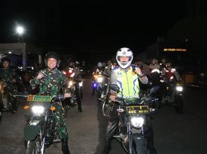 Kapolres dan Dandim Banyuasin Gelar Patroli Gabungan Skala Besar