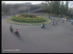 Kondisi Terkini Bundaran UGM Usai Massa Aksi Bubar