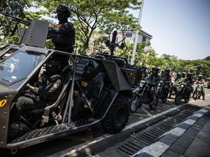 Personel Gabungan Amankan Kota Semarang dengan Patroli Skala Besar