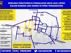 Ada Aksi di DPRD Temanggung Siang Nanti, Sejumlah Ruas Jalan Ditutup