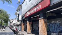 Penampakan Toko-toko Malioboro Tutup Jelang Aksi Massa di DPRD DIY