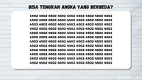 Tes Kejelian Mata, Bisa Menemukan Angka yang Berbeda?