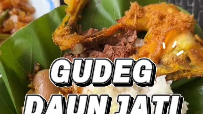 Video: Viral di Bogor! Gudeg Komplet Beralas Daun Jati Rp 20 Ribu