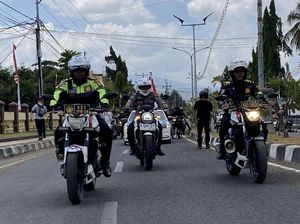 Aparat Gabungan Patroli Besar-besaran Keliling Kota Bima