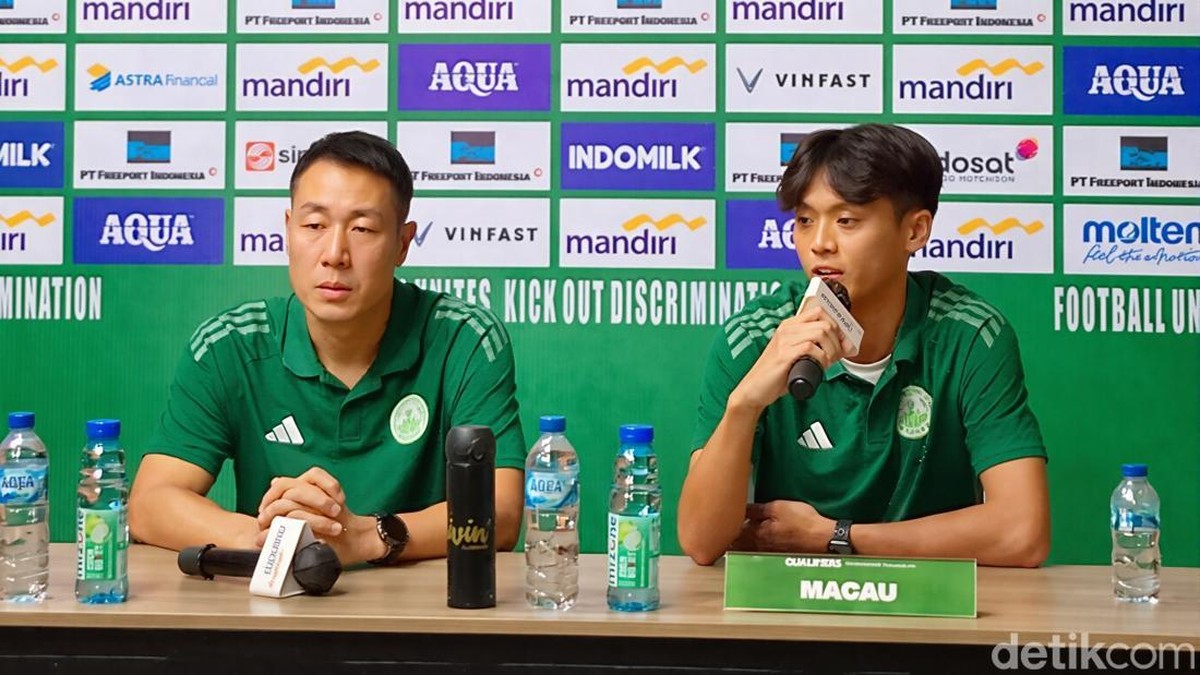 Pelatih Timnas Makau U-23, Kwok Kar Kok Kenneth, menilai Indonesia mirip dengan Korea Selatan. (Foto: Muhammad Faishal Haq/detikJatim)