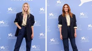 Foto: Gaya Kembaran Amanda Seyfried dan Julia Roberts di Venice Film Festival