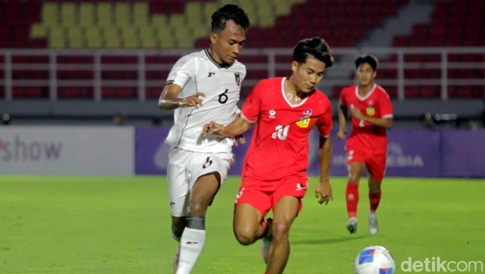 Laga Kualifikasi Piala Asia U-23 antara Timnas Indonesia melawan Laos di Stadion Gelora Delta Sidoarjo, Rabu (3/9/2025)