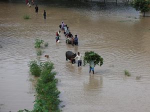 New Delhi Dilanda Banjir, Sungai Yamuna Meluap Imbas Hujan Monsun New Delhi Dilanda Banjir, Sungai Yamuna Meluap Imbas Hujan Monsun