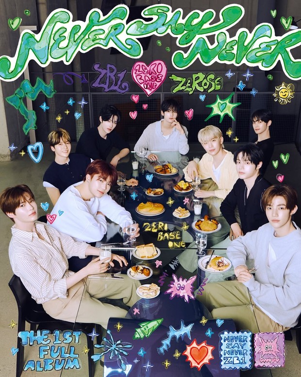 Potret ZEROBASEONE dalam foto konsep full album 'NEVER SAY NEVER'/ Foto: instagram.com/zb1official ZEROBASEONE memancarkan pesonanya dalam penampilan cerah untuk foto konsep album 'Never Say Never' versi DIGIPACK.