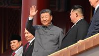 Potret Prabowo Berdiri Sejajar dengan Xi Jinping, Putin dan Kim Jong Un