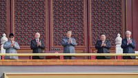 Foto-foto Prabowo Berdiri Sejajar Xi Jinping-Putin-Kim Jong Un di China