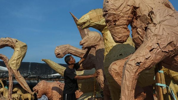 Rangka Panjang Mulud Dijual Warga Serang, Hasilnya untuk Kas Masjid