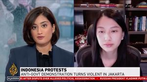 8 Foto Abigail Limuria, Aktivis Muda Viral Suarakan Demo DPR ke Media Asing