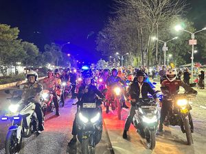 Bupati hingga Kapolres Pelalawan Turun ke Jalan Gelar Patroli Keamanan