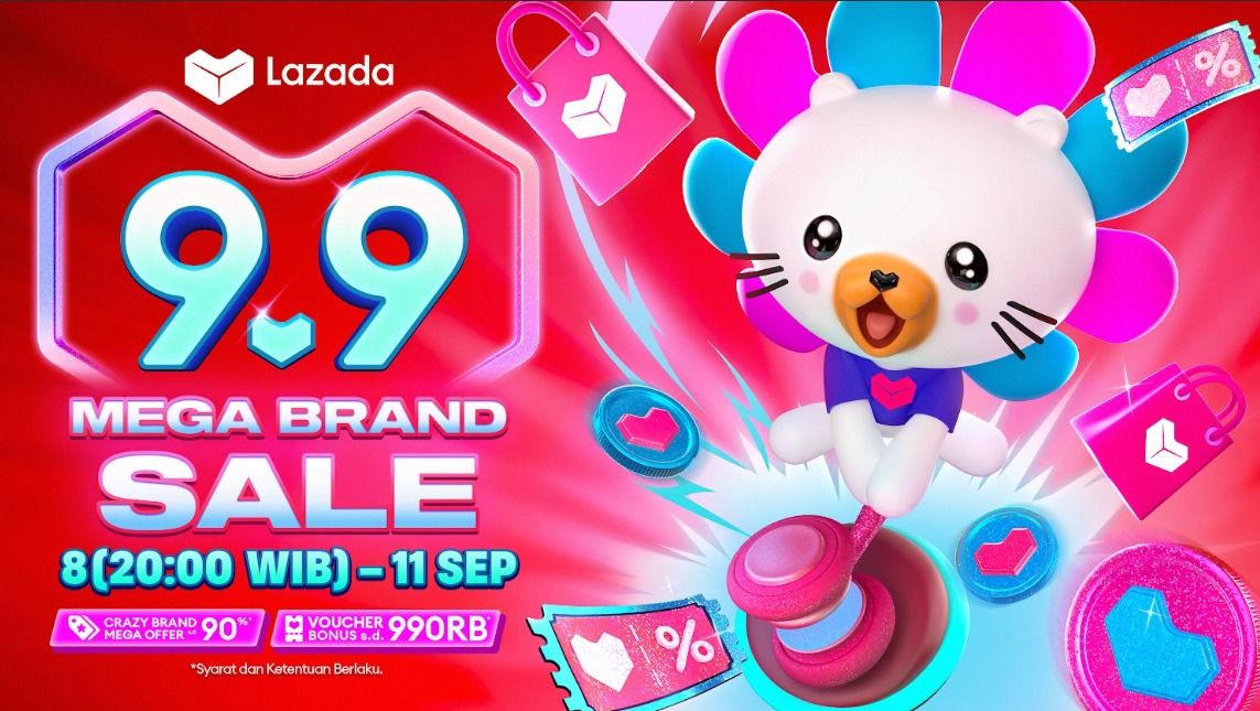 Lazada 9.9 Mega Brands Sale turut hadir untuk dukung para smart shopper penuhi kebutuhan. Hadir dengan promo tanpa batas dari brand lokal Indonesia.