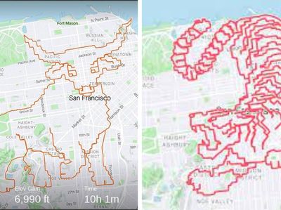 Keren! Pelari Bikin Lukisan Jalur Lari dengan Aplikasi Strava