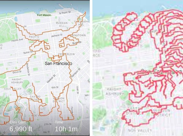 Keren! Pelari Bikin Lukisan Jalur Lari dengan Aplikasi Strava