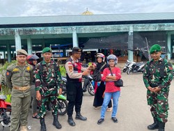 Sinergitas 3 Pilar, TNI-Polri-Satpol PP Patroli Cipta Kondisi di Meranti