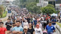 Car Free Day Jakarta Ramai Lagi, Warga Padati Sudirman