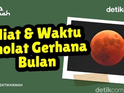 Niat dan Waktu Sholat Gerhana Bulan