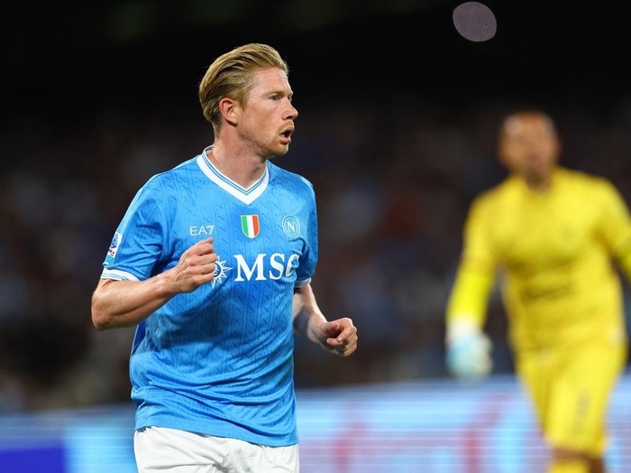 Soccer Football - Serie A - Napoli v Cagliari - Stadio Diego Armando Maradona, Naples, Italy - August 30, 2025 Napoli's Kevin De Bruyne REUTERS/Ciro De Luca