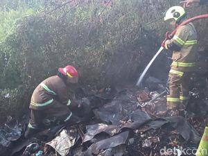 Tumpukan Sampah di Minasa Upa Makassar Terbakar, Api Sempat Membubung 7 Meter Tumpukan Sampah di Minasa Upa Makassar Terbakar, Api Sempat Membubung 7 Meter