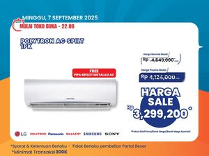 AC Split 1 PK Polytron di Transmart Full Day Sale Harganya Miring! AC Split 1 PK Polytron di Transmart Full Day Sale Harganya Miring!
