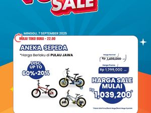 Beli Sepeda di Transmart Full Day Sale Harganya Lebih Murah, Diskonnya Jumbo Beli Sepeda di Transmart Full Day Sale Harganya Lebih Murah, Diskonnya Jumbo