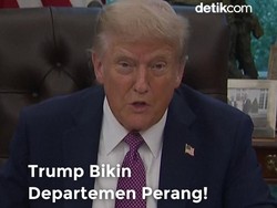 Video Trump Ganti Departemen Pertahanan Jadi Departemen Perang