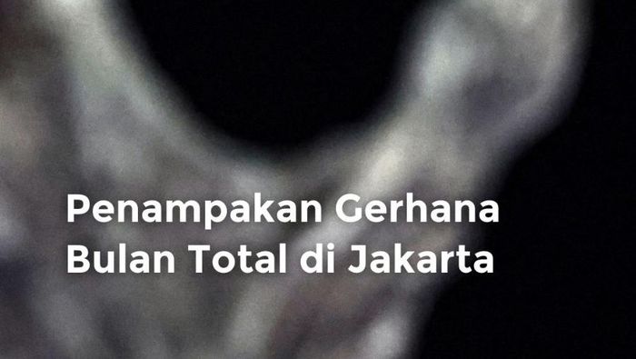 Video Gerhana Bulan Total di Jakarta