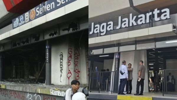Before-After Halte Senen Sentral yang Kini Jadi Jaga Jakarta Usai RIcuh