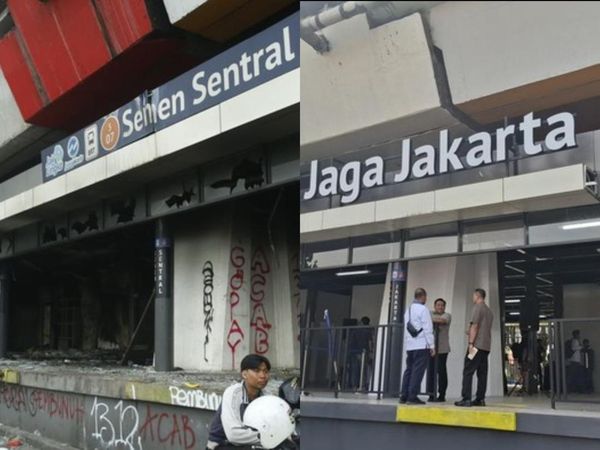 Before-After Halte Senen Sentral yang Kini Jadi Jaga Jakarta Usai RIcuh