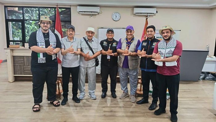 Hangatnya Jakarta Menyambut Kedatangan Kontingen Palestina